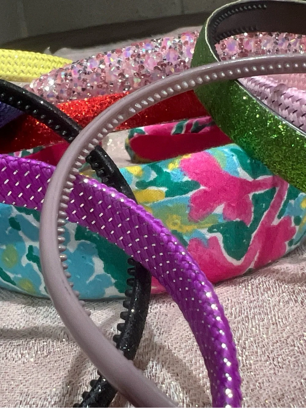 Lot Assorted Women's MulticolorHeadbands Bow Rhinestone Glitter